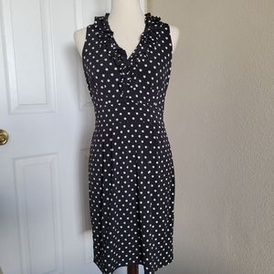 Polka Dot Halter Dress B&W Quality Material Size 4